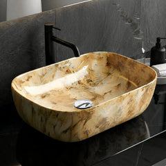 Plantex Basin for Bathroom/Ceramic Table Top/Counter Top Wash Basin (Alpha -NS-137, 18 x 13 x 5.5 Inch)-1