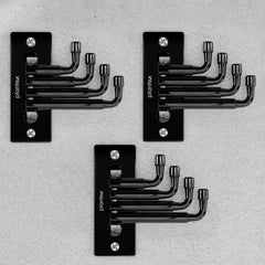 Plantex Hook for Wall/Stainless Steel Flexible Hook/Hanging Hook for Bathroom/Clothes Hanger - Pack of 3 (Black)-1