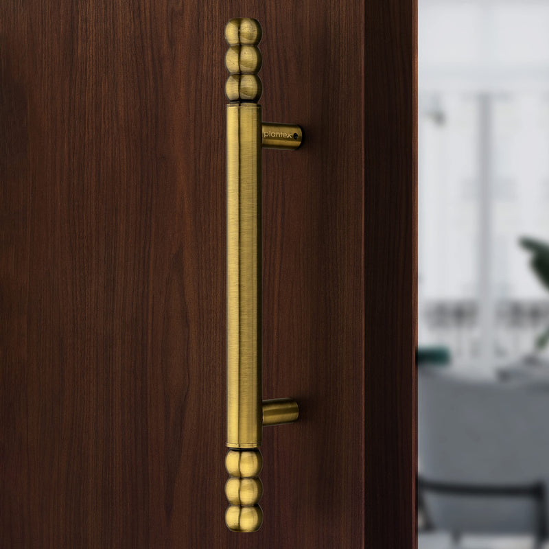 Plantex 14 inch Door Handle for Main Door/Heavy Duty Main Door Handle/Pull-Push Handles for Home/Office/Hotel- Pack of 1 (Brass Antique) - 3 Years Warranty-6