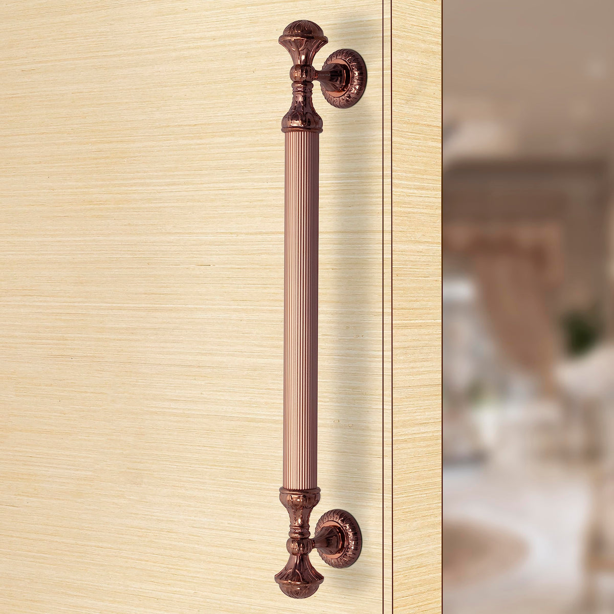 Plantex Heavy Duty Main Door Handle/21.5 Inch Door Handle For Main Door/Pull Handle For Wooden & Glass Door Pack Of 1 (320-Pvd Rose Gold Finish) - 3 Years Warranty-5