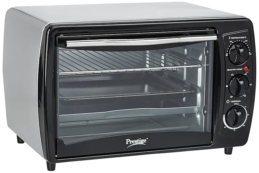 Prestige POTG 19 PCR 19 Liters Oven Toaster Grill, Black