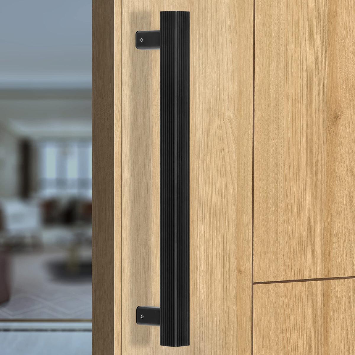 Plantex Heavy Duty Door Handle/Door & Home Decor/14-inches Main Door Handle/Door Pull Push Handle/3 Years Warranty Pack of 1 (236-Black Finish)-1