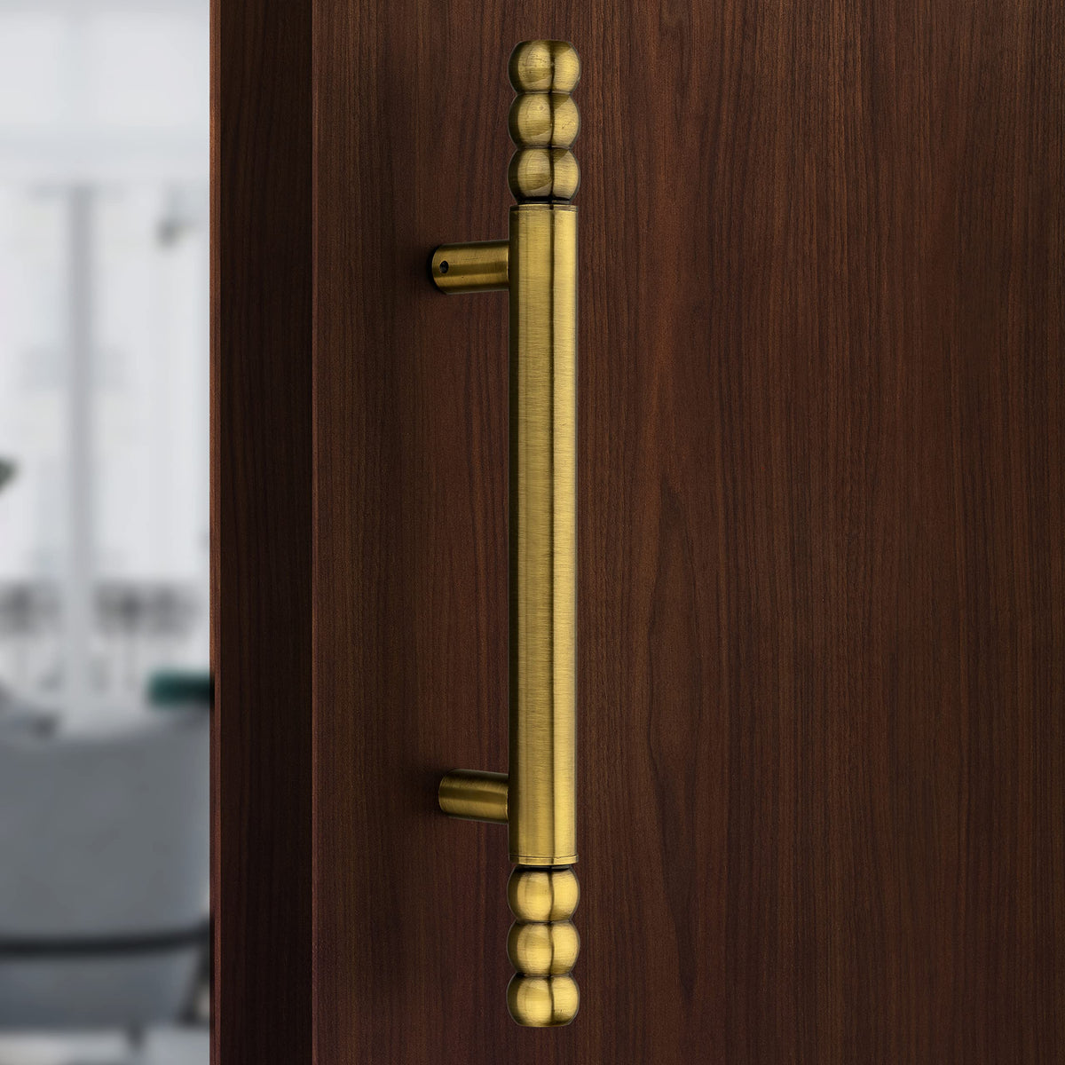 Plantex 14 inch Door Handle for Main Door/Heavy Duty Main Door Handle/Pull-Push Handles for Home/Office/Hotel- Pack of 1 (Brass Antique) - 3 Years Warranty-1