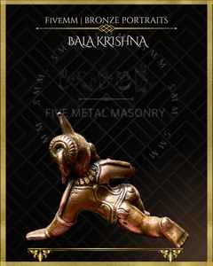 Bala Krishna Panchaloha Bronze Icon - 4"