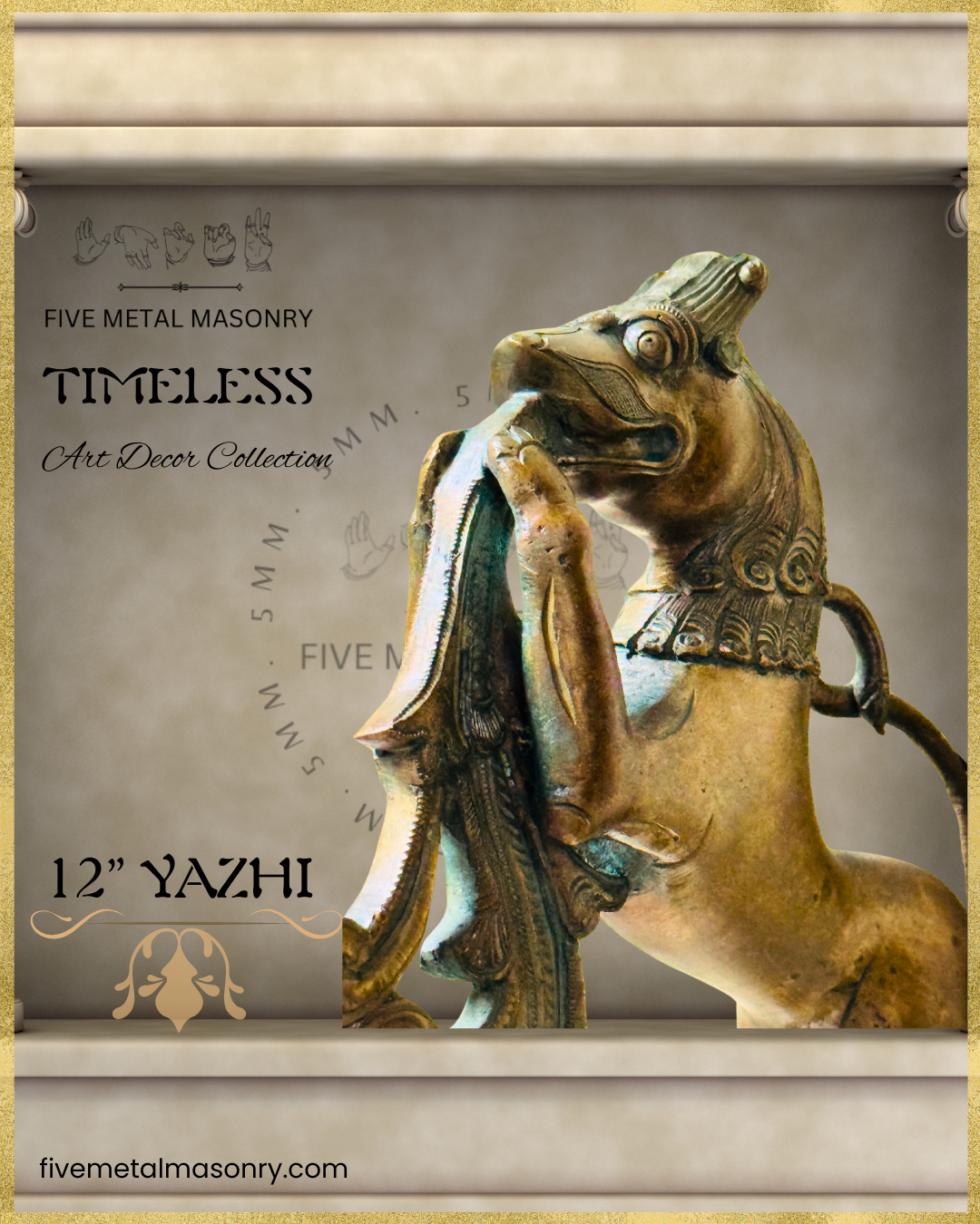 Yazhi Panchaloha Bronze Icon - 12"- Timeless Collection | Made to Order