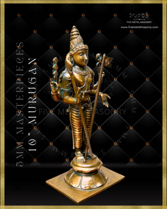 Murugan|Subramaniar Panchaloha Bronze Icon - 10" Masterpieces Collection