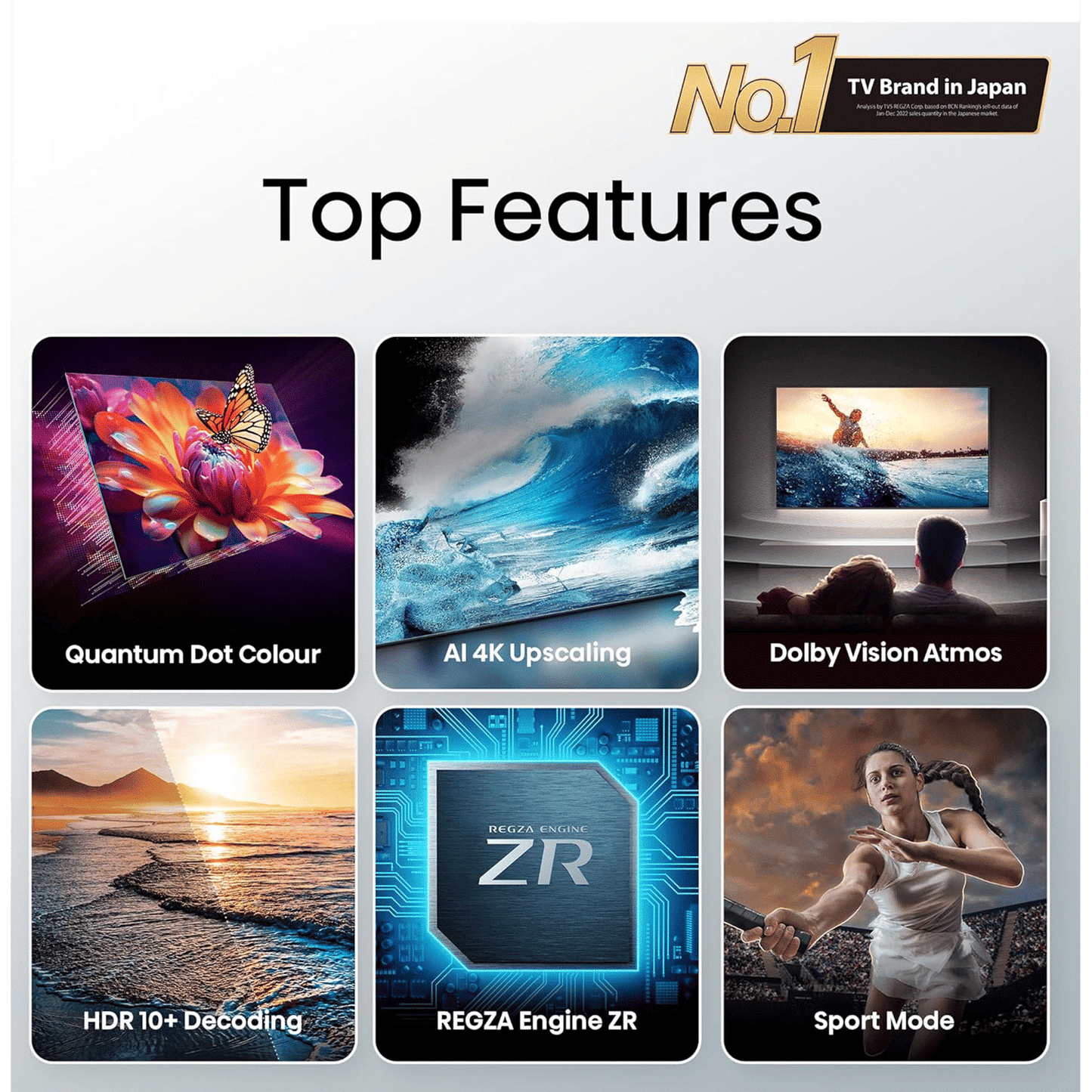 TOSHIBA C450 109.22 cm (43 inch) QLED 4K Ultra HD VIDDA TV with Regza Engine ZR