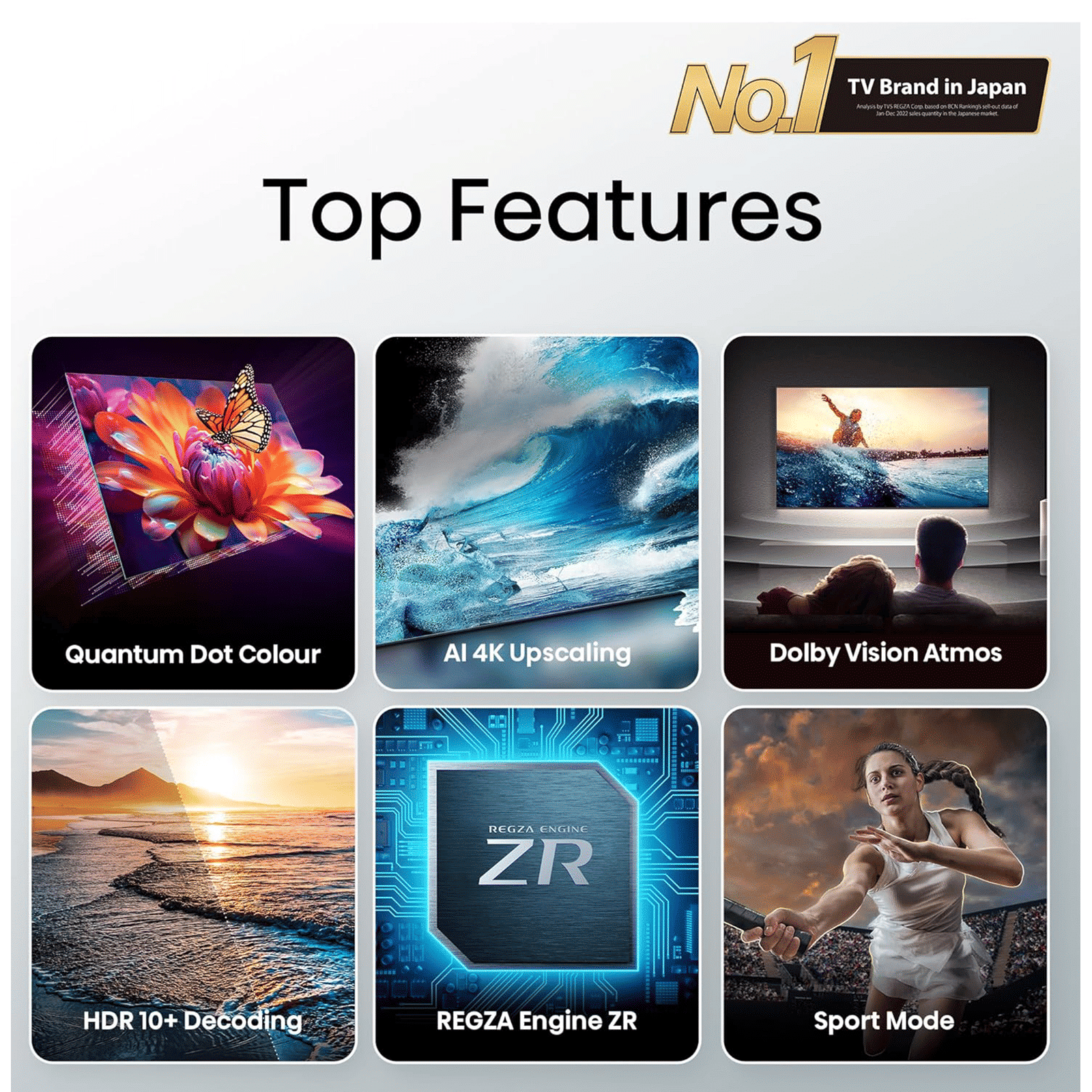 TOSHIBA C450 109.22 cm (43 inch) QLED 4K Ultra HD VIDDA TV with Regza Engine ZR