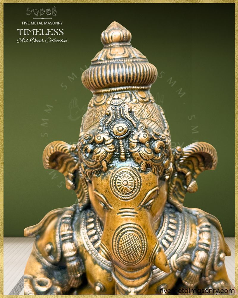 Mappillai Ganesha - Panchaloha Bronze Icon - 25"- Timeless Collection