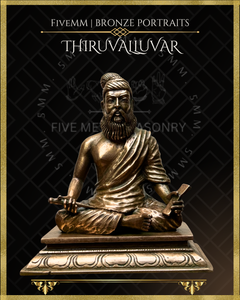 Thiruvalluvar- Tamil Poet and Sage Panchaloha Bronze Icon - 5"