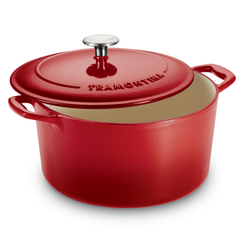 Bestow Enameled Cast Iron Covered Round Dutch Oven 6.1 Litre GR
