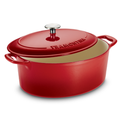 Bestow Enameled Cast Iron Covered Oval Dutch Oven 6.6 Litre GR