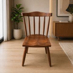 Elegant Wooden Spindle-Back Chair Set of 2