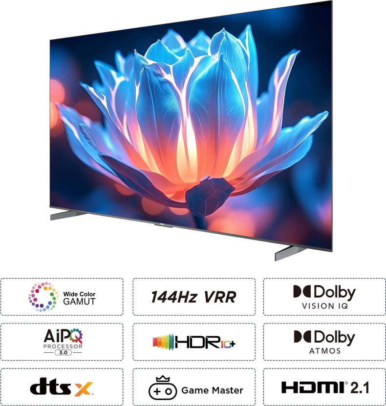 TCL 248 cm (98 inch) Ultra HD (4K) LED Smart Google TV with Dolby Vision IQ and 144Hz VRR with 60W ONKYO Audio System (98P745)-3
