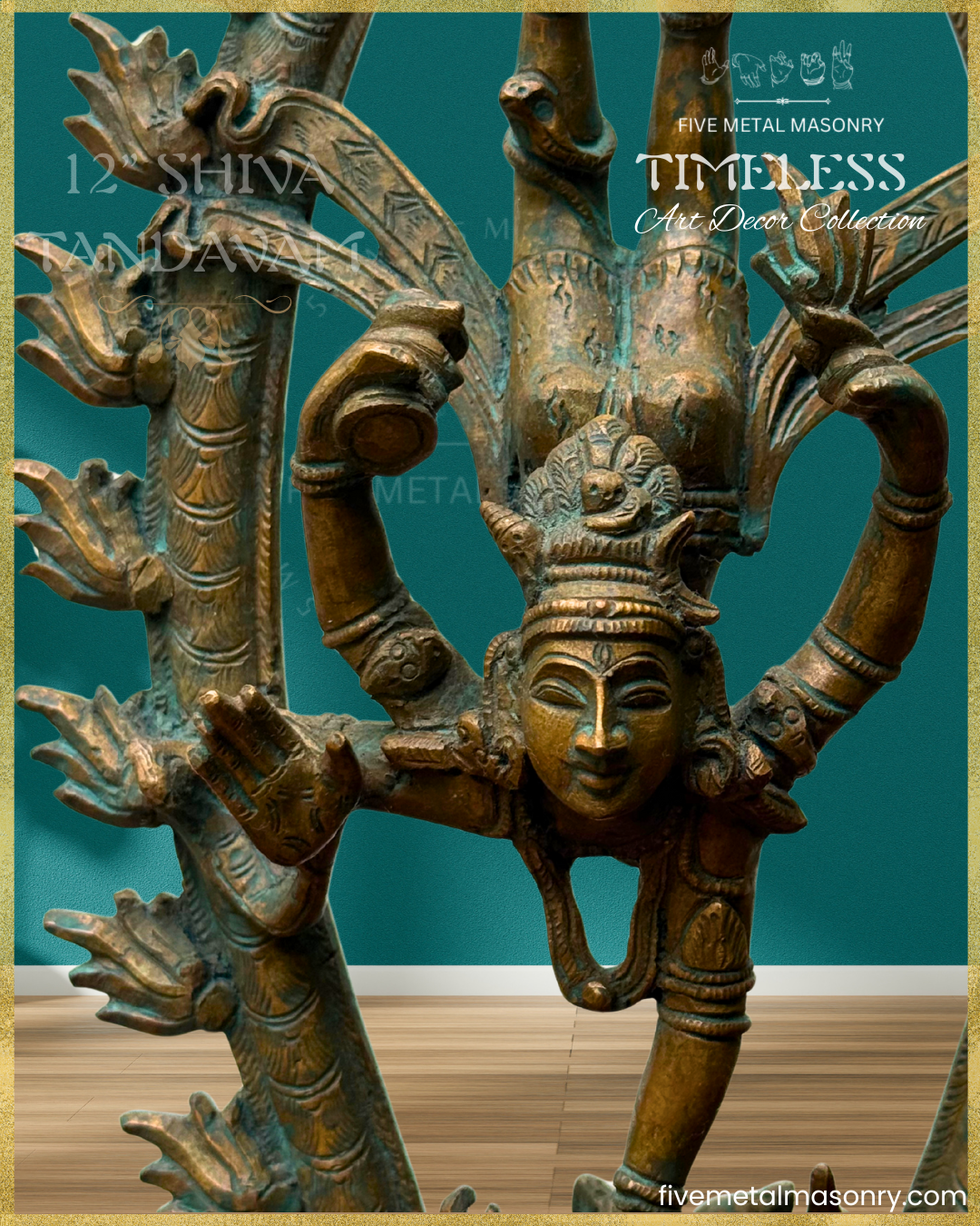 Shiva Tandavam Panchaloha Bronze Icon - 12"- Timeless Collection