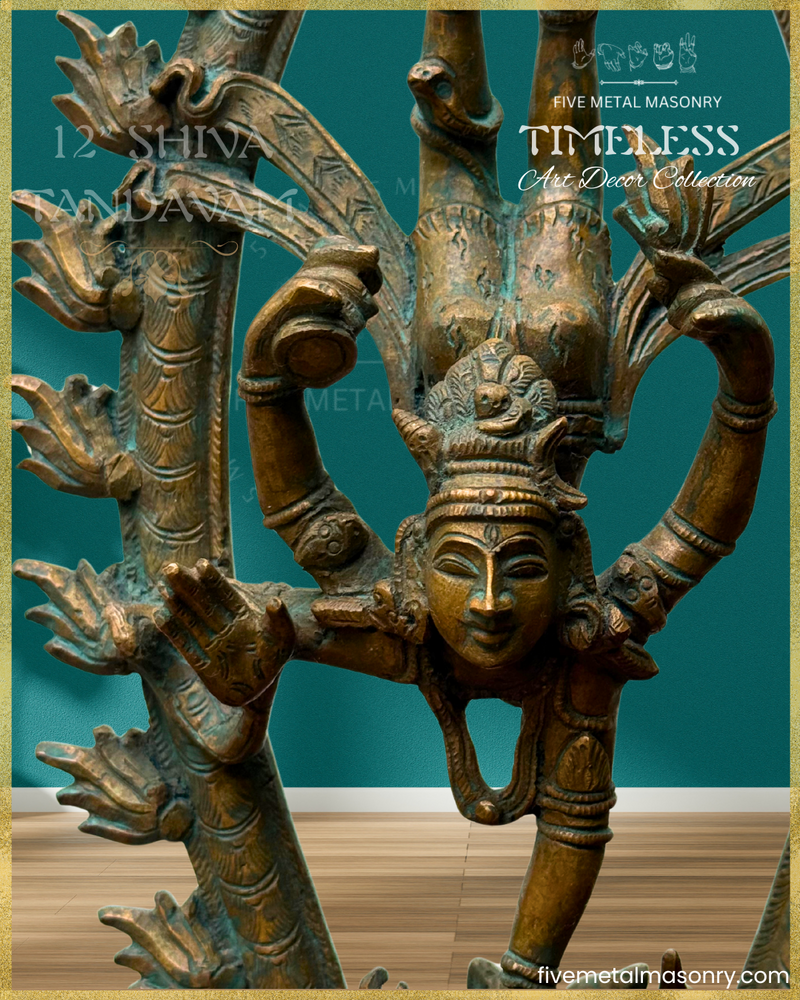 Shiva Tandavam Panchaloha Bronze Icon - 12"- Timeless Collection