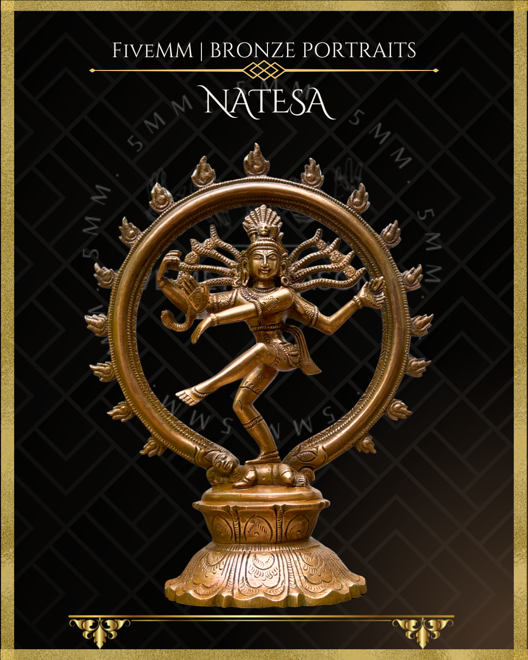 Nataraja Panchaloha Bronze Icon - 8"