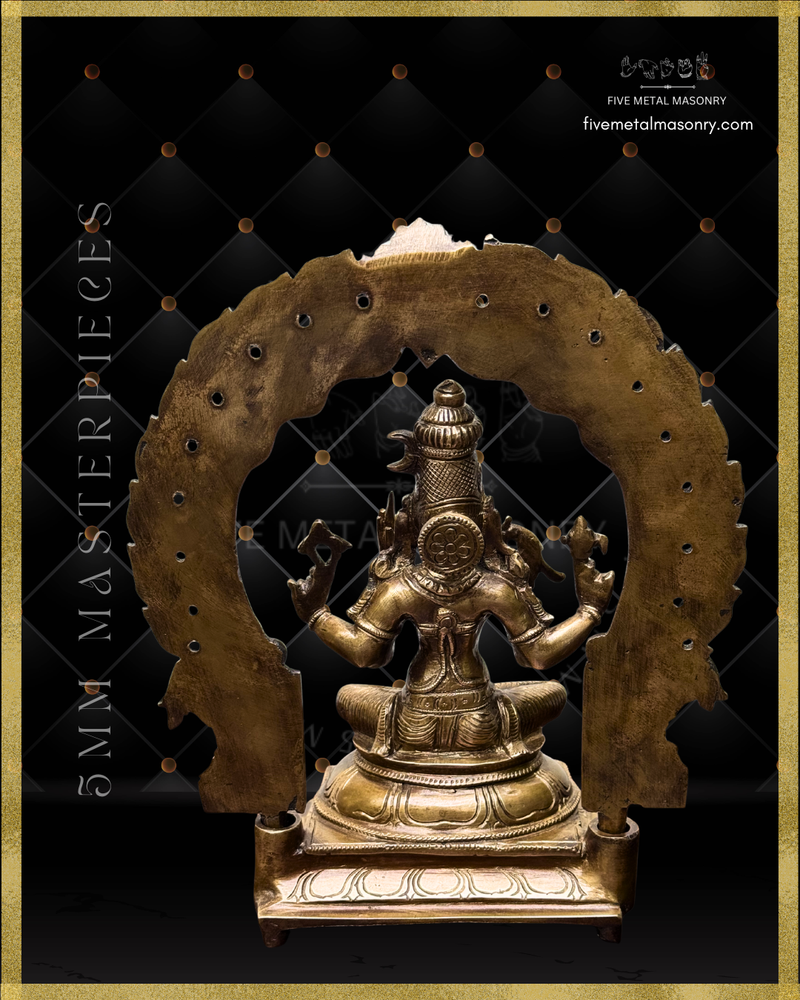 Kamakshi Panchaloha Bronze Icon - 10" with arch - Masterpieces Collection