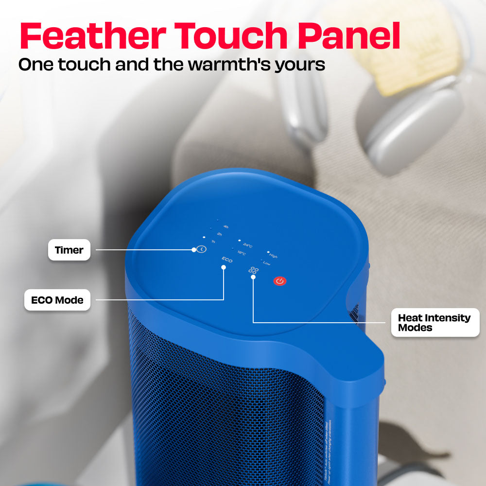 HÖT BAR | 2200W Space Heater with PTC Technology and Feather Touch Panel