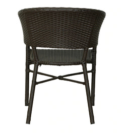 Bud Outdoor Patio Seating Set 2 Chairs and 1 Table Set (Brown)