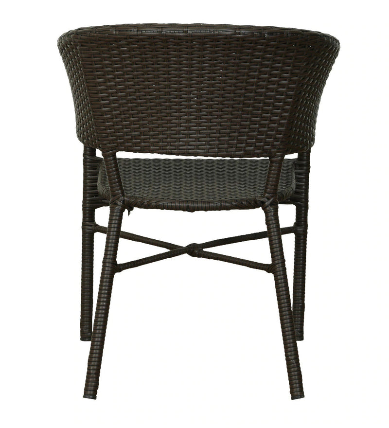 Bud Outdoor Patio Seating Set 2 Chairs and 1 Table Set (Brown)
