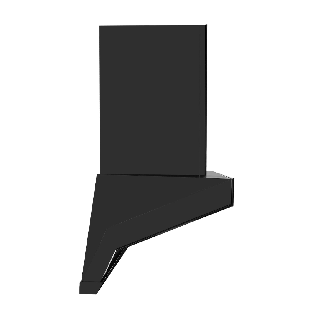 Faber HOOD VIVID FL HC BK 90 Wall Mounted Matte Black Chimney