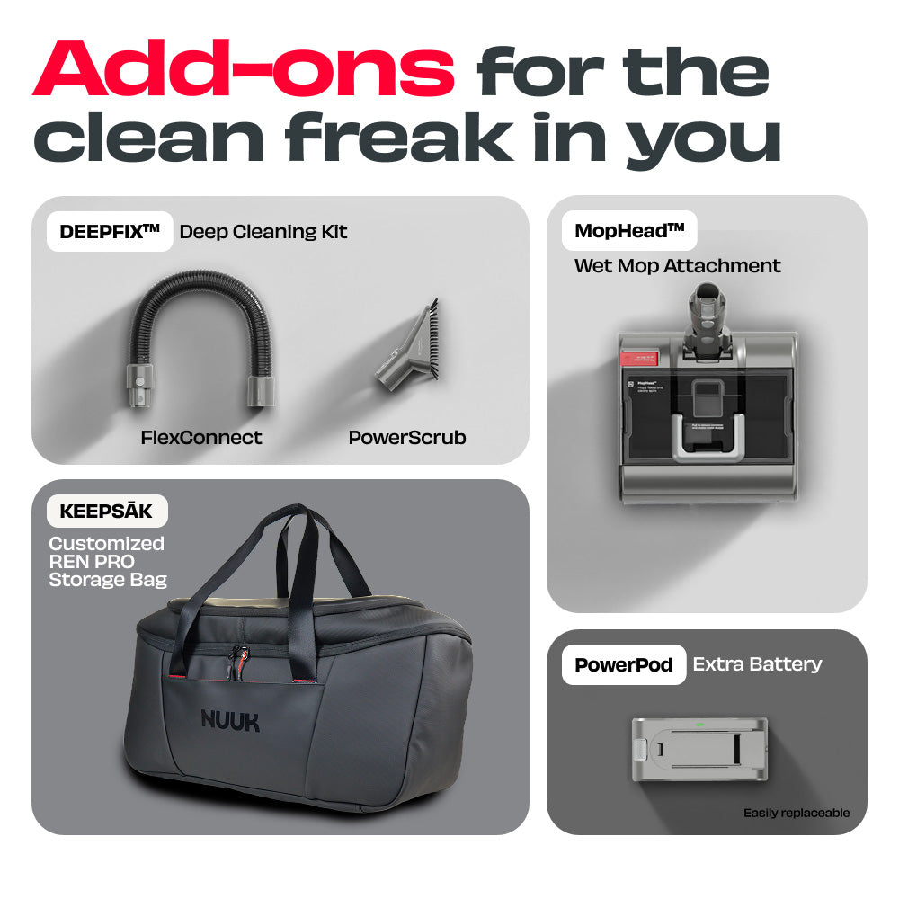 REN PRO | 34 kPa Cord-free Vacuum Cleaner with Adaptive Suction Technology