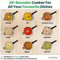 QuicKooker Tri-Steel Stainless Steel Pressure Cooker, Premium Quality, 3 Layer Heavy Bottom, 100% Safe, ISI Certified, 3 Yr Warranty, Induction & Gas, 3/5 L