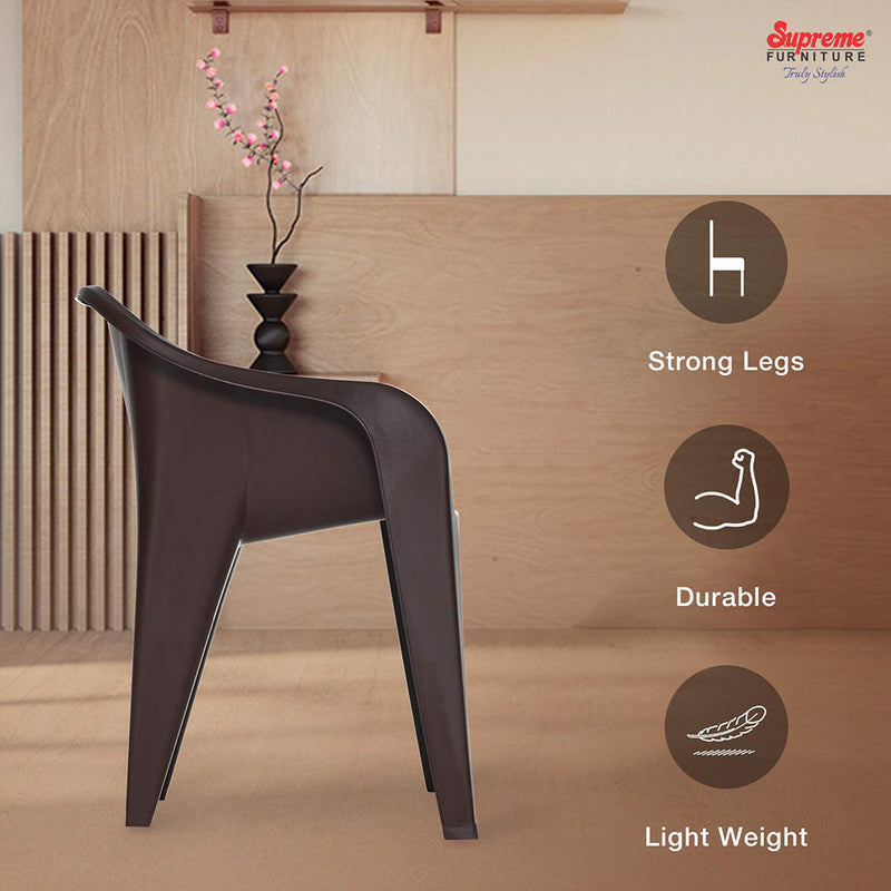 Supreme Futura Plastic With-Arm Chair