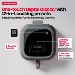 World's 1st 100% Toxin-Free ILAG® Certified CeramicTech™ Air Fryer with XL Basket | BRĪSK