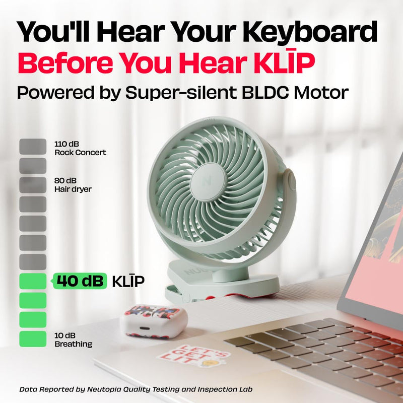 Personal Clip Fan with SharkGrip™ | KLĪP