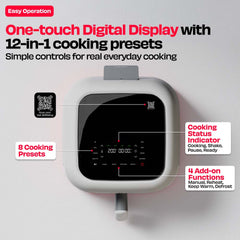 World's 1st 100% Toxin-Free ILAG® Certified CeramicTech™ Air Fryer with XL Basket | BRĪSK