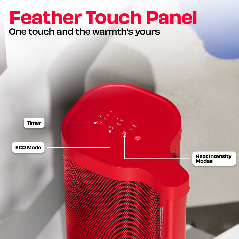HÖT BAR | 2200W Space Heater with PTC Technology and Feather Touch Panel