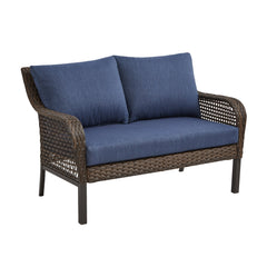 Eveline Outdoor Sofa Set 2 Seater, 2 Single seater and 1 Center Table (Brown)