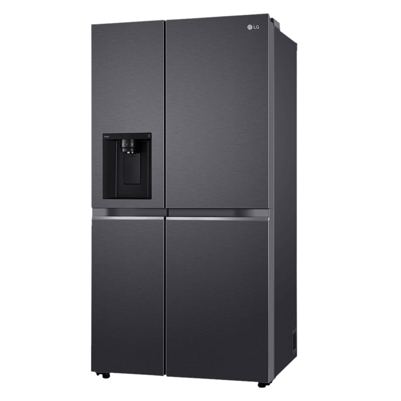 LG 630 Litres 3 Star Frost Free Side by Side Door Smart Wifi Enabled Refrigerator with Multi Air Flow (GL-L257CMC3, Matt Black)