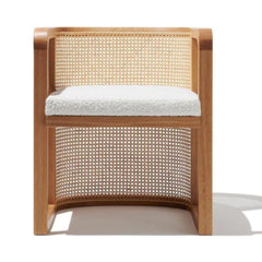 Wooden Cane Lounge Chair