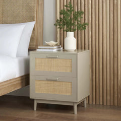 Canora 2 Drawer Bedside Table
