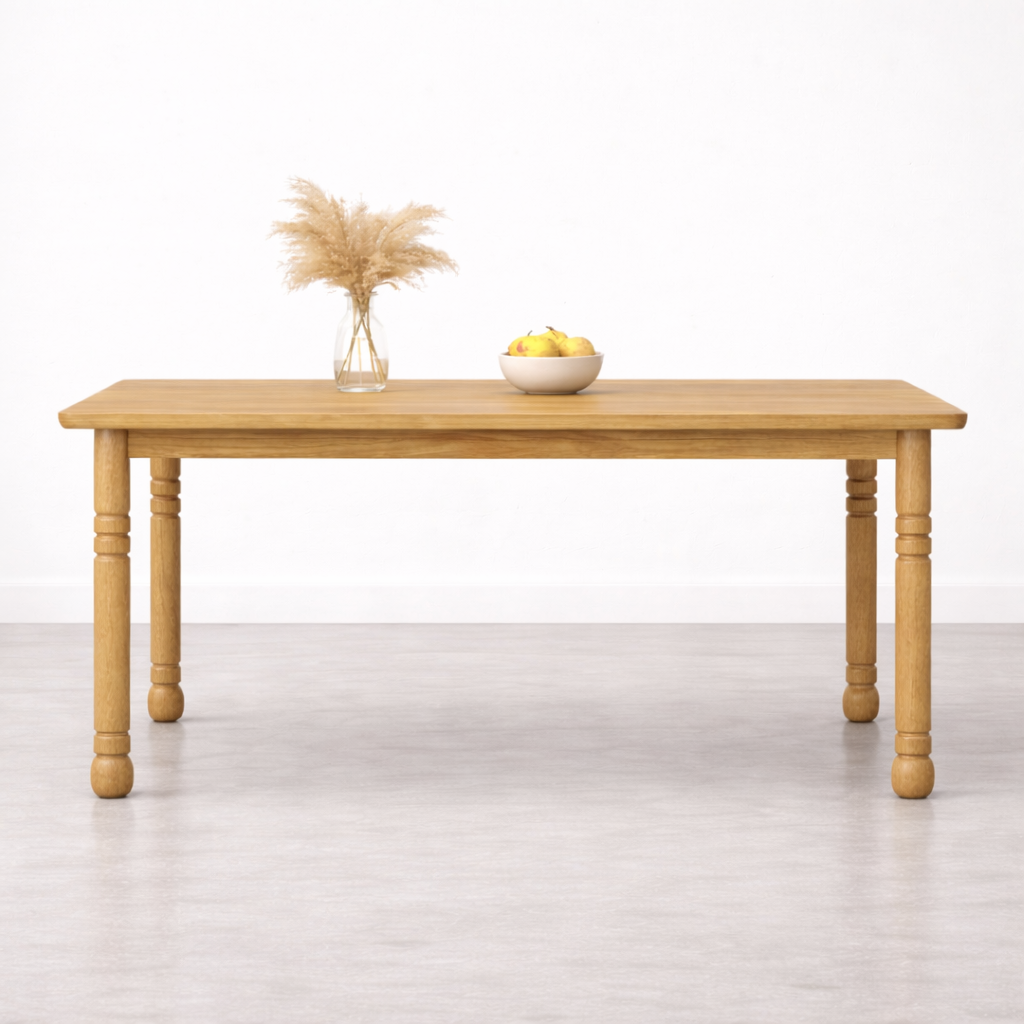 Valencia Solid Wood Dining Table -6 Seater