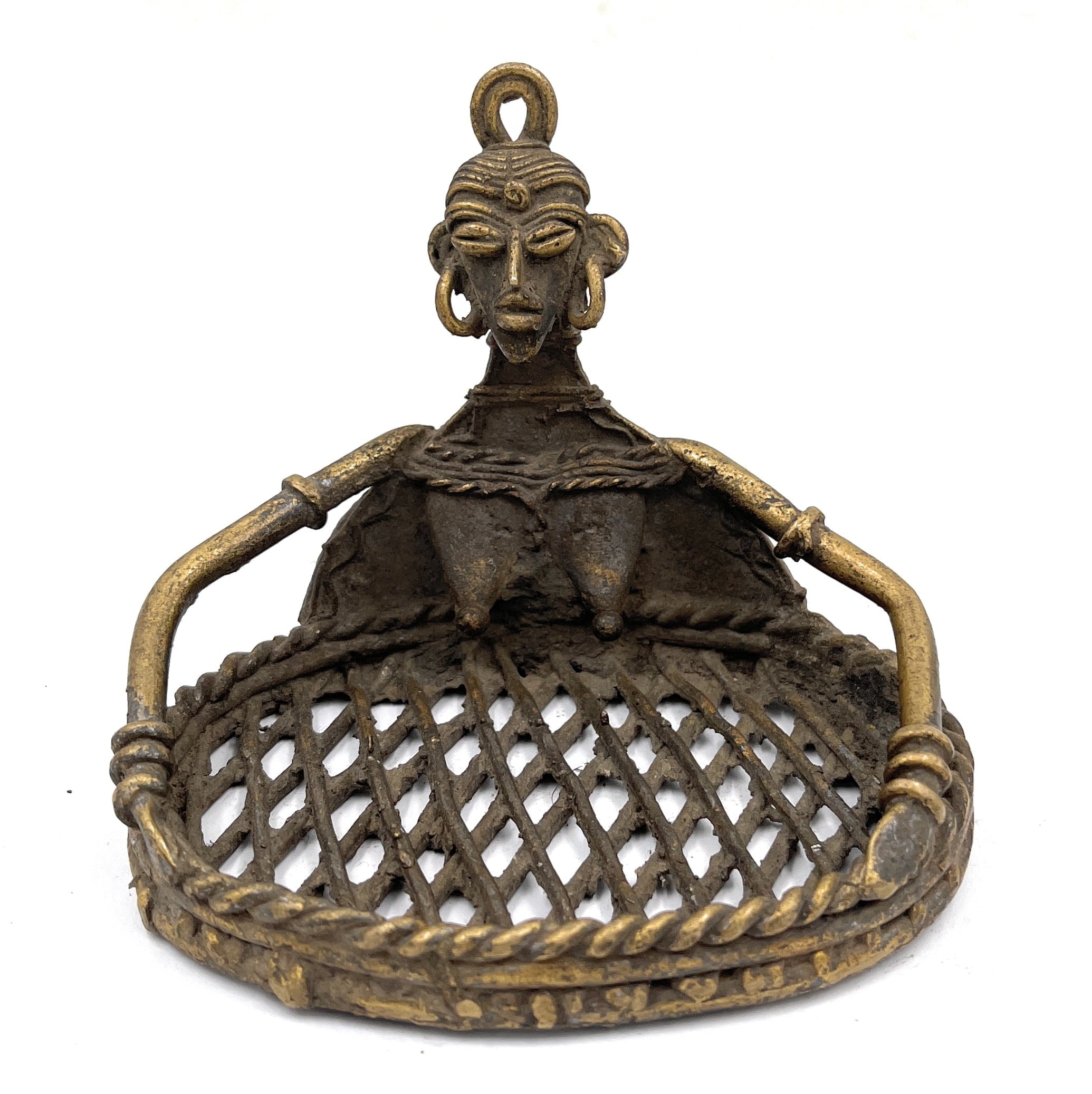 Bhunes Brass Dogra Art, Pital Bowl,Brown, 4 Inch, 1 Piece