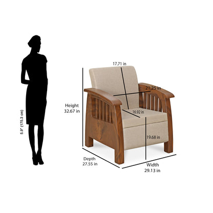 Nilkamal Aspire 3+2+1 Seater Plastic Sofa Set (Walnut)