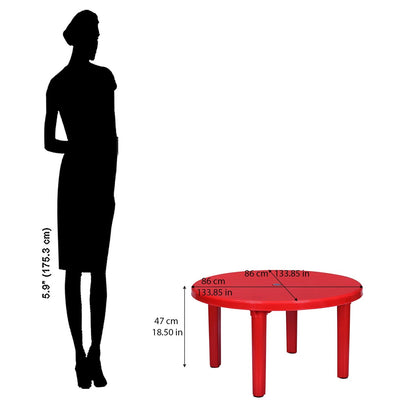 Nilkamal Meridian Kid's Activity Table (Bright Red)