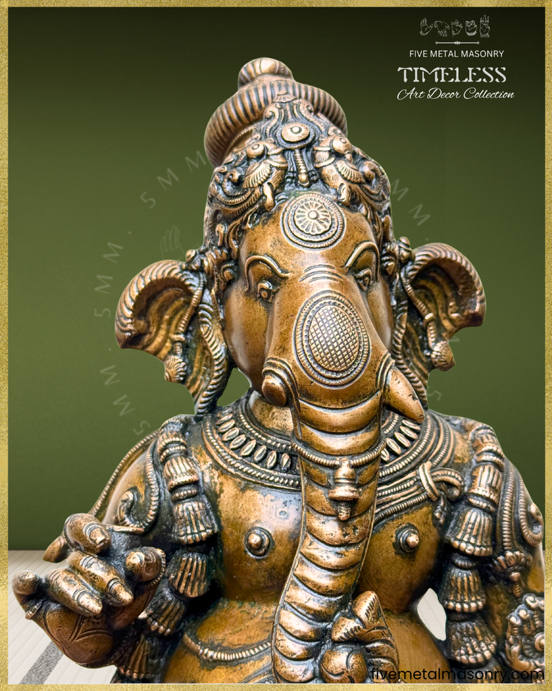 Mappillai Ganesha - Panchaloha Bronze Icon - 25"- Timeless Collection