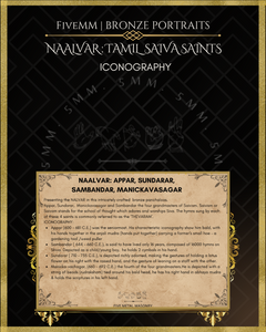 Naalvar:Tamil Saiva Saints (Nayanmars) Panchaloha Bronze Icon Set - 6.5" to 7"
