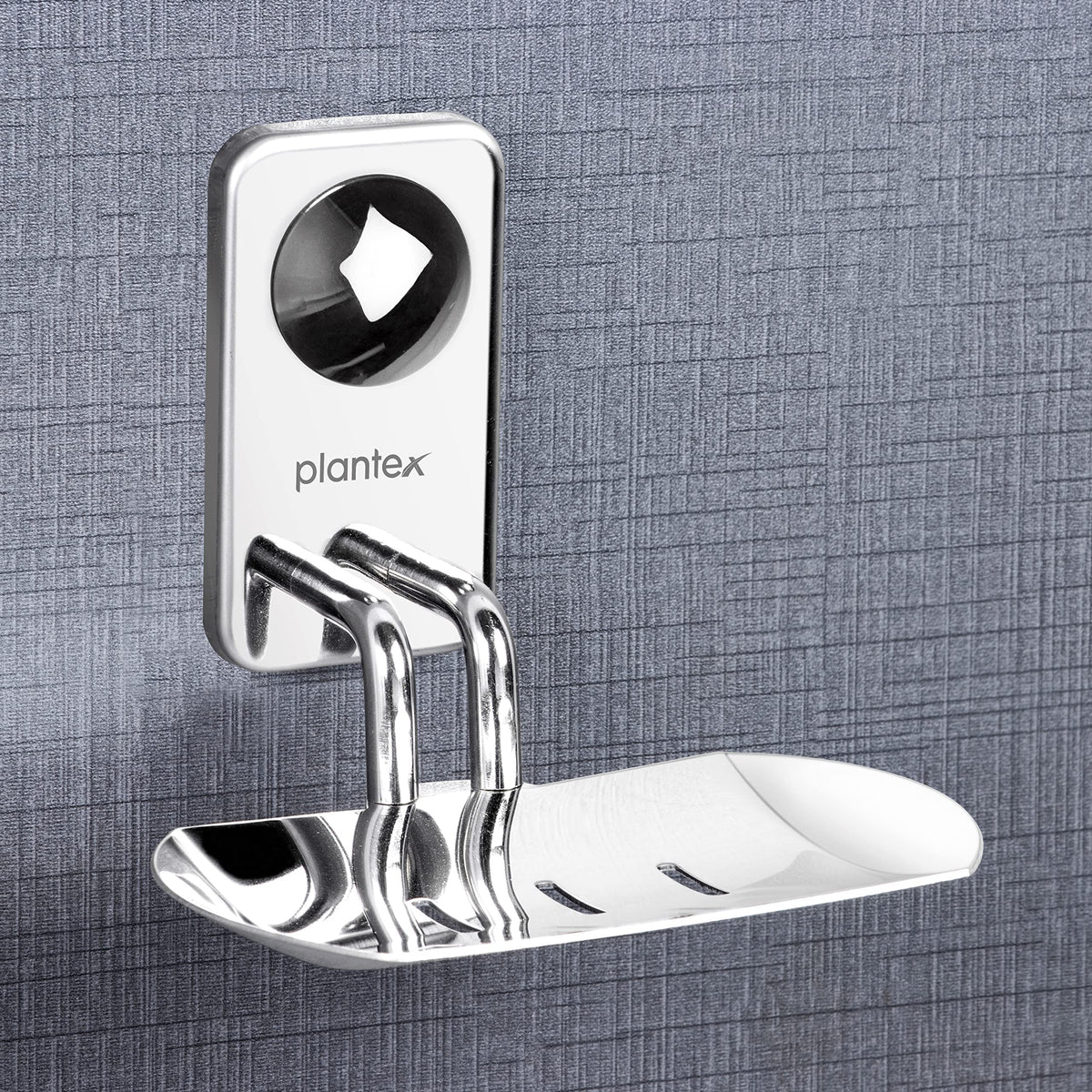 Plantex Stainless Steel Wall Mount Bath Accessories/Bathroom Hanger for Towel/Napkin Ring/Tumbler Holder/Soap Dish/Robe Hook (Chrome, Pack of 5)-6