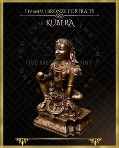 Kubera Panchaloha Bronze Icon - 4"