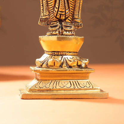 Brass Standing Vishnu Lakshmi Set (10.5 Inch)