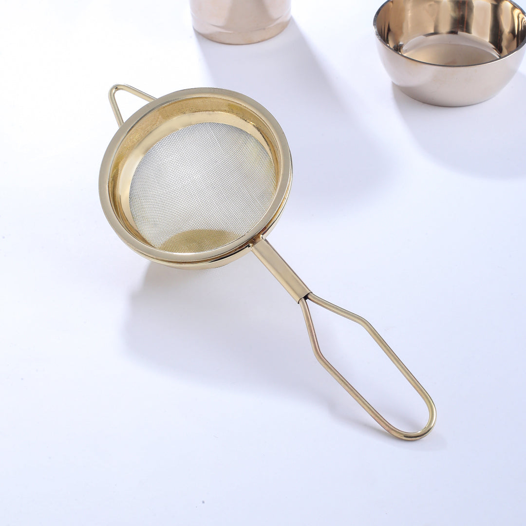 Brass Tea Strainer with Handle (9.5 Inch)