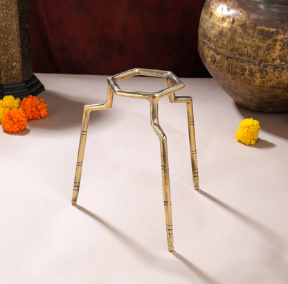Brass Tipai – Handcrafted Traditional Stand for Pooja & Décor