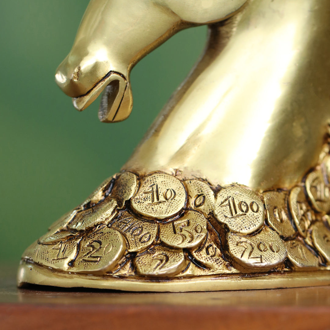 Brass Horse Head (7 Inch)
