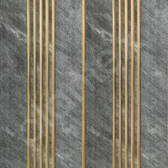 Plantex 3D Charcoal Wall Panels/Pack of 3 Louvers (1x8 Ft Each) /Decorative Panels for Interior Walls/24 Sq. Ft Coverage(WD-2209-Textured Grey & Gold), 2.45 Meters, 0.3 m-6